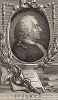 Роберт Джеймс (1703 -- 1776) -- английский врач, автор популярного в XVIII веке "Медицинского словаря" и держатель патента на "порошок для снижения жара". Гравюра с бюста работы фламандского скульптора Питера Шимейкера. 