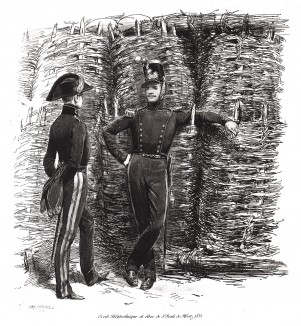 Воспитанники французских военно-учебных заведений, готовящих офицеров инженерных войск в 1834 году (из Types et uniformes. L'armée françáise par Éduard Detaille. Париж. 1889 год)