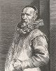 Портрет Яна де Ваэля работы Антониса ван Дейка. Лист из его знаменитой "Иконографии". 