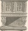 Французский дрессуар из коллекции Лувра, XVI век. Meubles religieux et civils..., Париж, 1864-74 гг. 