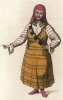 Женщина из мещеряков (устаревшее название татар-мишарей) (лист 30 иллюстраций к известной работе Эдварда Хардинга "Костюм Российской империи", изданной в Лондоне в 1803 году)