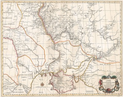 Карта военных действий против турок и татар на Дону и Днепре Ее Императорского Величества победоносной армии в 1736 году. 