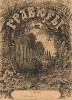 Титульный лист альбома "25 гравюр на меди И.И.Шишкина". В нижней части листа факсимиле подписи художника. Санкт-Петербург, 1878