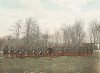Учебная атака взвода французской пехоты. L'Album militaire. Livraison №2. Infanterie. Serviсe en campagne. Париж, 1890