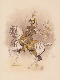 Адъютант короля Неаполя Мюрата (из "Иллюстрированной истории верховой езды", изданной в Париже в 1893 году)