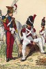 1811 г. Улан 2-го (красного) полка и гренадер голландского полка гвардии императора Наполеона. Коллекция Роберта фон Арнольди. Германия, 1911-29