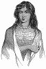 Девушка из коренного населения Новой Зеландии, полинезийского племени маори (The Illustrated London News №99 от 23/03/1844 г.)
