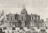Вид храма в Иерусалиме до пожара (из Biblisches Engel- und Kunstwerk -- шедевра германского барокко. Гравировал неподражаемый Иоганн Ульрих Краусс в Аугсбурге в 1700 году)