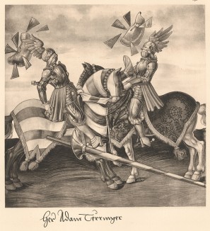 Из Freydal. Des Kaisers Maximilian I. Turniere und Mummereien (Репринт 1882 года. Вена. Лист 196)