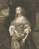 Леди Джейн Мидлтон (1645-1692) - знаменитая красавица эпохи Реставрации. Меццо-тинто одного из лучших английских мастеров Джеймса Мак-Арделла с оригинала ведущего портретиста XVII века Питера Лели из серии "Виндзорские красавицы". 