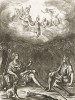 Эклога V "Буколик" Вергилия, посвященная герою сицилийского мифа -- Дафнису. Лист подписного издания посвящён  Джеймсу Берти -- 1-му графу Абингтона (1653--1699 гг.). 