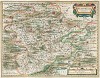 Карта Вестфалии. Westphalia ducatus. Составил Ян Янсониус. Амстердам, 1652