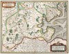 Карта графства Ольденбург. Oldenburg comitatus. Составил Ян Янсониус. Издал Виллем Блау, Амстердам, 1638