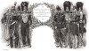 Французские гренадеры эпохи Второй империи, изображенные на заставке оглавления второго тома книги Types et uniformes. L'armée françаise, par Éduard Detaille. Париж, 1889