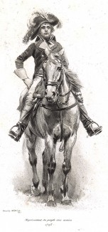 Французский ополченец эпохи революционных войн (из Types et uniformes. L'armée françáise par Éduard Detaille. Париж. 1889 год)