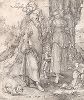 Изгнание Агари. Гравюра знаменитого Луки Лейденского, 1516 г. 