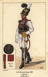 1807 г. Адъютант лейб-кирасирского полка гвардии короля Саксонии. Коллекция Роберта фон Арнольди. Германия, 1911-29