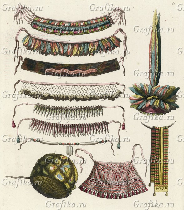 Украшения индейцев Вирджинии (Галлина Джалло, 1820) — гравюры и репродукции на Grafika.ru