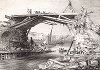Вид на старый лондонский мост во время его демонтажа в 1831-32 гг. 
