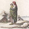 Женщина Малороссии в зимней одежде из "Travels in various countries of Europe, Asia and Africa", Лондон, 1809 год