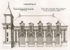 Замок Шантийи. Жилые покои. Androuet du Cerceau. Les plus excellents bâtiments de France. Париж, 1579. Репринт 1870 г.