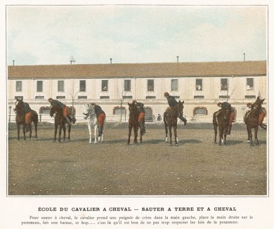 По коням! L'Album militaire. Livraison №3. Cavalerie. Serviсe interieur. Париж, 1890