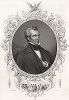 Джеймс Нокс Полк (1795 -1849) - одиннадцатый президент США. Gallery of Historical and Contemporary Portraits… Нью-Йорк, 1876