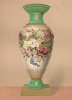 Фарфоровая ваза, украшенная цветочным орнаментом от именитой британской фирмы W.T. Copeland (Каталог Всемирной выставки в Лондоне. 1862 год. Том 1. Лист 4)