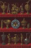 Фамильные ценности графа Лестера: бронзовые статуэтки ландскнехтов, чаши и керамические кувшины для вина (из Les arts somptuaires... Париж. 1858 год)