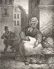 Tu n'auras pas ma rose... Литография из серии "Крики Парижа", представляющей различные типы уличных торговцев французской столицы, 1830-е гг. 