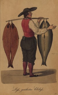 Гамбургские уличные торговцы 1810-х гг. Торговцы рыбой. "Копчёная рыба!"