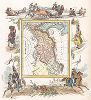 Россия в Азии и Тартария. Карта из "The Royal Illustrated Atlas Of Modern Geography..." Арчибальда Фуллартона, Лондон и Эдинбург, 1860-е