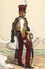 1812 г. Генерал французской легкой кавалерии (гусар) в полевой форме времен Русской кампании Наполеона. Коллекция Роберта фон Арнольди. Германия, 1911-28