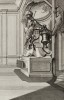 Печь, украшенная рыцарскими доспехами, резанными из мрамора. Johann Jacob Schueblers Beylag zur Ersten Ausgab seines vorhabenden Wercks. Нюрнберг, 1730