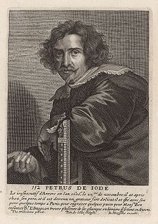 Петер де Йоде II (1606 -- 1670/74 гг.) -- фламандский гравер, издатель и арт-дилер. Гравюра самого Петера с оригинала Томаса Босхарта. 