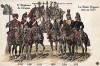 1720-1913 гг. Мундиры и знамена 6-го драгунского полка французской армии, сформированного в 1673 г. и сражавшегося при Маренго, Аустерлице, Фридланде и Кангиле. Коллекция Роберта фон Арнольди. Германия, 1911-29