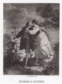 Герои поэмы Иоганна Вольфганга Гёте "Герман и Доротея", Москва, 1873
