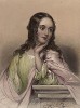 Джульетта, героиня пьесы Уильяма Шекспира «Ромео и Джульетта». The Heroines of Shakspeare. Лондон, 1848