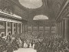 7 сентября 1789 г. Актрисы парижских театров, пришедшие на заседание Национального собрания, сдают свои драгоценности в государственную казну, откликаясь на призыв министра финансов о добровольных пожертвованиях. Париж, 1804