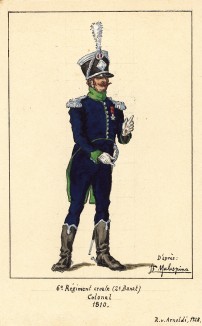 1810 г. Полковник 6-го хорватского полка иллирийских егерей Великой армии Наполеона. Коллекция Роберта фон Арнольди. Германия, 1911-29