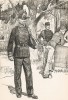 Гренадеры шведской лейб-гвардии в униформе образца 1872-86 гг. Svenska arméns munderingar 1680-1905. Стокгольм, 1911