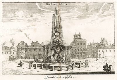 Фонтан Тритона на пьяцца Барберини, созданный Бернини.