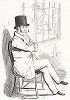 Джеймс Уолтер Гримстон (1775-1845) - 1-й граф Верулам, член Парламента. Лист из "The cracks of the day", Лондон, 1841