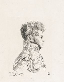 Мужской портрет, 1817 год. Инкунабула литографии. 