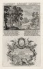 1. Убийство Каином Авеля 2. Ноев ковчег (из Biblisches Engel- und Kunstwerk -- шедевра германского барокко. Гравировал неподражаемый Иоганн Ульрих Краусс в Аугсбурге в 1700 году)