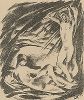 Великий час. Литография Адольфа Кегльшпергера из издания Junge Berliner Kunst, Берлин, 1919 год. 