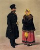 Купец в праздничном мундире (лист 24 альбома "Русский костюм", изданного в Париже в 1843 году)