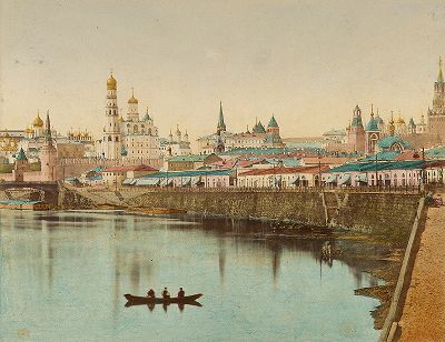Вид на Кремль со стороны Москва-реки. 