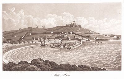 Вид на Сэнт-Мэрис, остров британского архипелага Силли. 