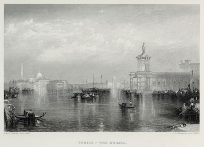 Венеция. Таможня (лист из альбома "Галерея Тёрнера", изданного в Нью-Йорке в 1875 году)
